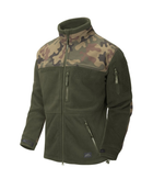 Куртка флисовая мужская Polish Infantry Jacket - Fleece Helikon-Tex Olive Green/PL Woodland S Тактическая - изображение 1