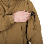 Куртка ветрозащитная Cougar QSA + HID Jacket Helikon-Tex Coyote L Тактическая мужская - изображение 12