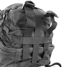 Тактический рюкзак Tactic 1000D для военных, охоты, рыбалки, туристических походов, скалолазания, путешествий и спорта чёрный - изображение 8