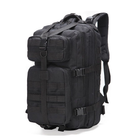 Тактический рюкзак Tactic 1000D для военных, охоты, рыбалки, туристических походов, скалолазания, путешествий и спорта чёрный - изображение 9