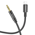 Кабель Hoco AUX UPA19 digital audio conversion cable Lightning Black