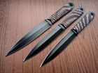 Ножі метальні набір 3 в 1, стілет (збалансовані) у кобурі - зображення 1