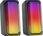 Мощные Bluetooth-динамики MARSGAMING, 15 Вт, RGB, 2 активных драйвера, черный