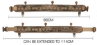 Ремінь розвантажувальний поясний + карабіни, РПС (86-114 см) Мультикам - изображение 6