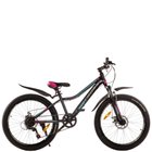 Подростковый Велосипед Cross Smile 24 Рама-12 black-pink от 125 см рост