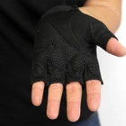 Перчатки тактические без пальцев темные, Военные перчатки, Перчатки тактические беспалые Черные L - изображение 4