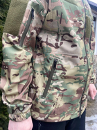 Тактическая куртка Softshell армейская военная флисовая куртка цвет мультикам софтшел размер 56 для ВСУ 56-01 - изображение 3