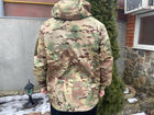Тактична куртка Softshell армійська військова флісова куртка колір мультикам софтшел розмір 56 для ЗСУ 56-01 - зображення 7