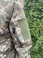 Тактична куртка Softshell армійська військова флісова куртка колір піксель софтшел розмір 54 для ЗСУ 54-02 - зображення 6