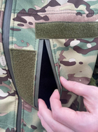 Тактическая куртка Softshell армейская военная флисовая куртка цвет мультикам софтшел размер 50 для ВСУ 50-01 - изображение 9