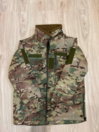 Тактическая куртка Softshell армейская военная флисовая куртка цвет мультикам софтшел размер 50 для ВСУ 50-01 - изображение 10