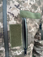 Тактична куртка Softshell армійська військова флісова куртка колір піксель софтшел розмір 52 для ЗСУ 52-02 - зображення 10