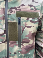 Тактична куртка Softshell армійська військова флісова куртка колір мультикам софтшел розмір 48 для ЗСУ 48-01 - зображення 6