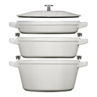 Набір посуду Staub Stackable 4 предмети білий (14552618)