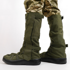Гамаши Утепленные для Обуви Бахилы на Берцы Дождевые для Защиты Ног Олива L(42-45) - изображение 5