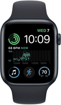 Smartwatch Apple Watch SE GPS + Cellular 44mm Midnight Aluminium Case with Midnight Sport Band (MNPY3) - obraz 2