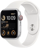 Смарт-годинник Apple Watch SE GPS + Cellular 44mm Silver Aluminium Case with White Sport Band (MNQ23) - зображення 1