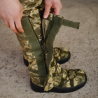 Тактические Бахилы водонепроницаемые, Военные гамаши на обувь для Защиты от Дождя Пиксель M(39-41) - изображение 7