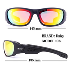 Захисні тактичні окуляри з поляризацією Daisy C6 Black + 4 комплекти лінз - зображення 3
