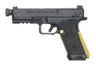 Страйкбольний пістолет Cyma Glock 18 CM.135S AEP Black - зображення 1