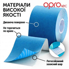 Кінезіологічний тейп OPROtec Kinesiology Tape TEC57542 синій 5см*5м - зображення 7