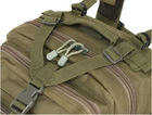 Прочный армейский рюкзак 35L зелёный - изображение 10