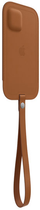 Etui z klapką Apple MagSafe Leather Sleeve do Apple iPhone 12 mini Saddle Brown (MHMP3) - obraz 2
