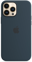 Панель Apple MagSafe Silicone Case для Apple iPhone 13 Pro Max Abyss Blue (MM2T3) - зображення 3