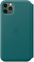 Etui z klapką Apple Leather Folio do Apple iPhone 11 Pro Max Peacock (MY1Q2) - obraz 3