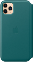 Etui z klapką Apple Leather Folio do Apple iPhone 11 Pro Max Peacock (MY1Q2) - obraz 4