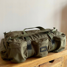 Рюкзак-сумка тактична військова Green World хакі 80л - зображення 12