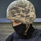 Кавер чехол на шлем каску маскировочный защитный тактический армейский военный на резинке трикотаж (474272-Prob) Пиксель - изображение 1