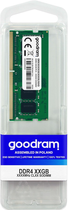 Оперативна пам'ять Goodram SODIMM DDR4-2400 8192MB PC4-19200 (GR2400S464L17S/8G) - зображення 1