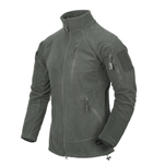 Кофта Alpha Tactical Jacket - Grid Fleece Helikon-Tex Foliage Green (Серый) M Тактическая мужская - изображение 1