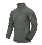 Кофта Alpha Tactical Jacket - Grid Fleece Helikon-Tex Foliage Green (Серый) M Тактическая мужская