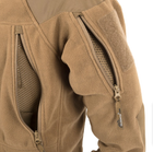 Куртка толстовка флисовая Stratus Jacket - Heavy Fleece Helikon-Tex Coyote S Тактическая мужская - изображение 8