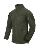 Кофта Alpha Tactical Jacket - Grid Fleece Helikon-Tex Olive Green S Тактична чоловіча