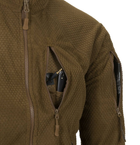 Кофта Alpha Tactical Jacket - Grid Fleece Helikon-Tex Coyote XL Тактическая мужская - изображение 6