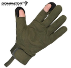 Захисні чоловічі армійські рукавички Dominator Tactical Олива М (Alop) для армії, професійних операцій і тренувань, максимальний захист і продуктивність, безпека - зображення 6