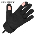 Рукавички захисні чоловічі Dominator Tactical Чорні розмір L (Alop) максимальний захист і комфорт для захисту рук в екстремальних умовах професійного використання і тренувань - зображення 7