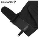 Рукавички захисні чоловічі Dominator Tactical Чорні розмір L (Alop) максимальний захист і комфорт для захисту рук в екстремальних умовах професійного використання і тренувань - зображення 8