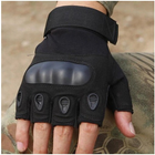 Рукавички чоловічі без пальців Чорний розмір L (Alop) надійний захист і комфорт у польових умовах для активного відпочинку і туризму комфорт і впевненість у будь-яких умовах - зображення 3