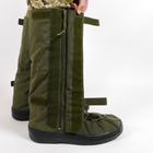 Тактичні Гамаші, Розмір XL(46-48) Бахіли Утеплені Військові для Взуття Дощові для Захисту Хакі - зображення 5