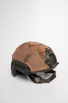 Тактический Кавер для Шлема FAST Размер M Койот с сеткой с обеих сторон Маскировочный Чехол для Шлема - изображение 4