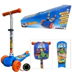 Дитячий Триколісний Самокат LS2118 Hot Wheels + Портфель