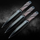 Ножи метательные комплект 3 в 1 с паракордовой рукоятью GW 2998 - изображение 1
