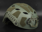 Страйкбольный шлем FAST SF SUPER HIGH CUT облегченная версия Olive (Airsoft / Страйкбол) - изображение 1