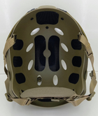 Страйкбольный шлем FAST PJ-type Black отверстия овальные (Airsoft / Страйкбол) - изображение 4