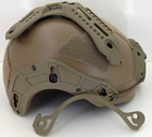 Страйкбольний шолом MK MTek Flux helmet Tan (Airsoft / Страйкбол) - зображення 8