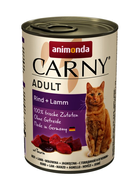 Вологий корм для кішок Animonda Carny Adult з яловичиною та ягням 400 г (4017721837217) - зображення 1